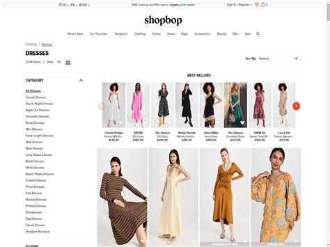 shopbop clothing site.